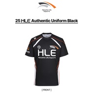 2025 HLE Authentic Uniform Black JERSEY. [Customizable] HLE E-sports LOL JERSEYS. Latest Full Heat S
