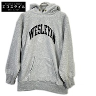 Champion 90年代刺繡標籤衛斯理大學反向編織連帽衫 XL [二手]