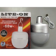 Rechargeable USB LED Bulb Emergency Light Bulb 60W/ 68W/128W