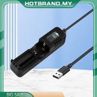 [Hotbrand.my] Single Slot 18650 Battery Charger LCD Display USB Rechargeable Battery Charger