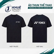 Basic men's and women's badminton sports shirt with logo across the chest, loose format, many cool c