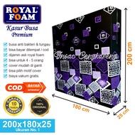 [200 x 180 x 25] Kasur Busa Royal Foam Ukuran King Size No 1 Tebal 25 cm Garansi 5 Tahun / Kasur Busa Royal Murah D 16 Ukuran 200X180X25 CM / Royal Foam Original / Kasur Busa Royal Murah Asli