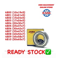 6800 , 6801 , 6802 , 6803 , 6804 , 6805 , 6806 , 6807 , 6808 , 6809 ZZ Metal Shielded Ball Bearing (