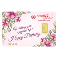 Public Gold LBMA Bullion Bar 1g (Au 999.9) - Happy Birthday Limited Edition [GET FREE MYSTERY GIFT]
