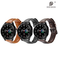 DUX DUCIS Samsung Galaxy Watch4 Classic 通用款商務款真皮表帶(20mm) (咖啡)
