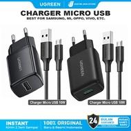 UGREEN Micro USB Charger For Samsung, Mi, Oppo Fast Charging 10w 15w - 18w