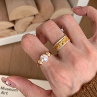 Vintage Shining Galaxy Peace Ring