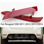 Rear Bumper Reflector Light For Peugeot 508 2011 2012 2013 2014 Tail Stop Brake Lamp Turn Signal Fog Lamp Car Accessorie