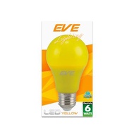 "โปรโมชั่น"หลอดไฟ LED E27 EVE LIGHTING รุ่น A60 COLOR กำลัง 6 วัตต์ สีเหลือง"ส่งด่วนทุกวัน"