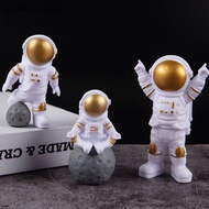 [prosperityus2] 3pcs Astronaut Figurines Plastic Sculpture Modern Home Decor Miniatures Table Ornaments Cosmonaut Figure Home Decorative [sg]