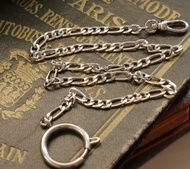 復古法國銀色懷錶鍊 手鍊 項鍊 N835