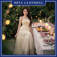 Set of Lace Bra and Midi Flared Skirt for Feminine Party, high-end designer women's fashion - F85