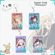 Acrylic Keychain Anime Girl Moonlight Princess Key Holder Japan Cartoon Anime Pendant School Supplie
