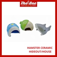 Hamster Hideout Ceramic House Shark Nut Peguin