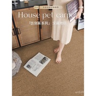 2025 New Style Round Bedroom Anti-Cat Scratch Carpet Living Room Sisal Full Linen Imitation Househol