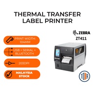 Zebra ZT411 Industrial Barcode Label Printer USB + LAN + Bluetooth