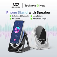 GOOJODOQ 2 in 1 Stand Holder With Wireless Induction Speaker Field Up to 5 Hours of Battery Life