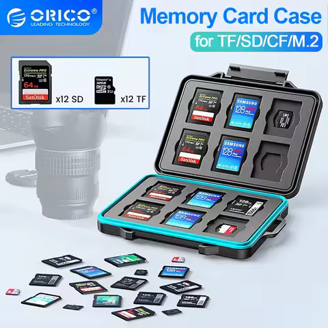 ORICO Thin Micro SD Card Holder SD Card Holder Waterproof Memory Card Storage Box For Micro SD TF Ca