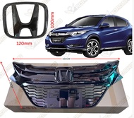 HONDA HRV VEZEL 2014 - 2018 FRONT BUMPER GRILLE CHROME GLOSS BLACK RS SPEC