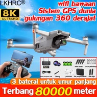 drone jarak jauh 1000000km KKRC Drone GPS kamera 8K jarak jauh Pengembalian Dual Kamera 3 baterai zoom 100x bahkan pemula pun bisa terbang dengan percaya diri penghindaran rintangan 360 derajat(drone kamera jarak jauh drone gps murah promo)