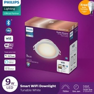 PUTIH Philips Smart Wifi LED Downlight 9W - Tunable White (White)