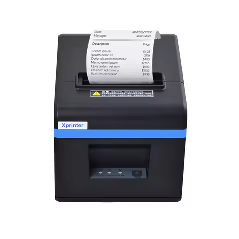 Xprinter N160II FCC Certified Imprimante Thermique Black White Thermal Inject Printer With LAN Resol