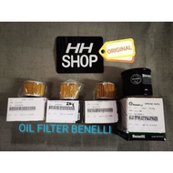 100% ORIGINAL BENELLI OIL FILTER RFS150 TRK251 TNT135 TNT25 TNT600 TRK251 IMPERIAL400 R18i 150S ES25