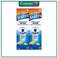 CARING SCOTTS EMULSION REGULAR 400ML × 2