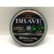 Exori 100% Super Braid Line Brave 80LBS / 40KG / Dia 0.38MM
