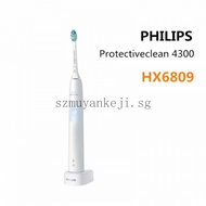 100% Original Philips Sonicare Protectiveclean 4300 Sonic Electric Toothbrush - HX6809,White