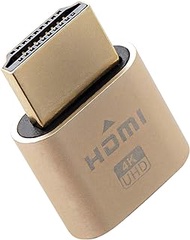 BUYMINERS.CA 4K HDMI Dummy Plug - Virtual Monitor Display Emulator, Headless Display Adapter Supports up to 3840x2160@60Hz, 1080@120Hz DVI EDID Emulator (Single)