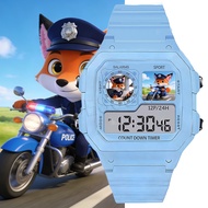 Cute Rabbit Police Officer Modeling Fox Police Officer Watch Cute Anime Watch Luminous Waterproof Ch