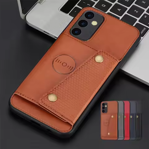 For Samsung Galaxy A15 A25 A35 A55 5G Case Leather Magnetic Wallet Phone Case For Galaxy A05 A05S A 