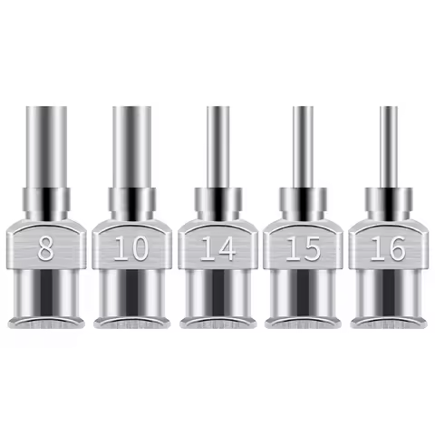 12 Pack 8G-30G Dispensing Needle 6.5mm Stainless Steel Blunt Tip Needle for filling liquids, glues a