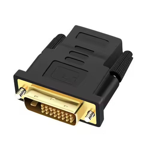 DVI To HDMI Adapter DVI Male To HDMI Female High Speed DVI-I24+5 Port Converter For HDTV, Plasma, DV