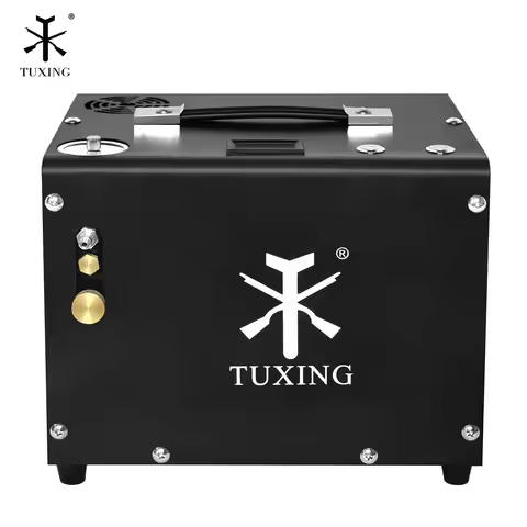 TUXING 4500Psi 300Bar PCP Air Compressor High Pressure Electric Built-in Power Adapter Compressor fo