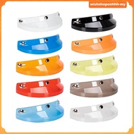 [WishshopeehhhMY] Retro Helmet Visor 3 Snap Sun Shade Protector for 3/4 Helmets Retro Helmets