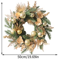 [LOCAL STOCK] 50-180CM PE Pine needles Christmas Rattan Circle Wreath Staircase Decor Rattan decor W
