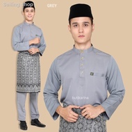 ﹍BAJU MELAYU MODEN KELABU GREY GRAY DEWASA BAPA AYAH ANAK KANAK BUDAK