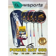 Hundred HNDRD POWER RAY 900 79gr 32LBS Original Badminton Racket