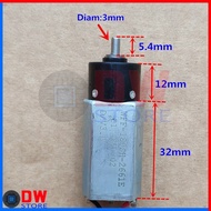 " Dinamo DC Motor WFF-180SH Speed Reduction Gearbox Planetary Gear 3V