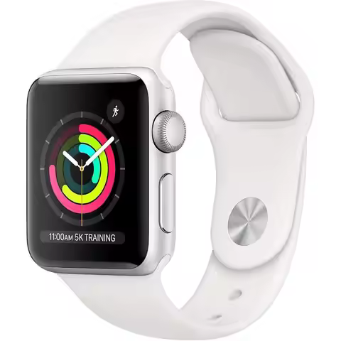 Apple Watch Series 3 Aluminum 38mm A1858 (GPS Only, No Cellular) Silver - Refurbished Good Condition