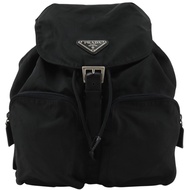 Prada PRADA 雙肩包/日用包 B5885F 尼龍 NERO 黑色單肩包，A5 尺寸，皮帶扣，女士 [二手]