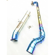 PRO Sped Pipe 51mm canister conical open specs exhaust Pipe for Wave 125 Xrm 110/125 Wave 100/110/11