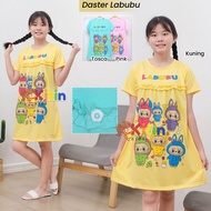 FE - DASTER TERUSAN ANAK BAHAN KATUN COMBED MOTIF MIXUE ICE CREAM LABUBU KUROMI CINAMON ROLL VIRAL