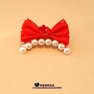 Pet Decorations Bowknot Beads Dog Barrettes Maltese Yorkshire A1263 cplv
