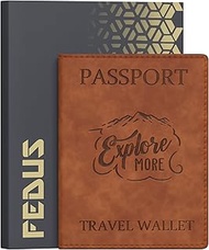 Passport Holder For Men & Women's Passport Cover Case Wallet Credit/Debit Card, Id Card, Ticket, Cur