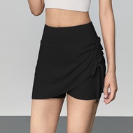 ItGirl Drawstring Tennis Skirt Pants Women Summer Quick Dry Sports Yoga Running Fitness Shorts Low W