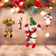 Christmas decoration parachute Christmas snowman pendant mall supermarket skydiving doll scene arran