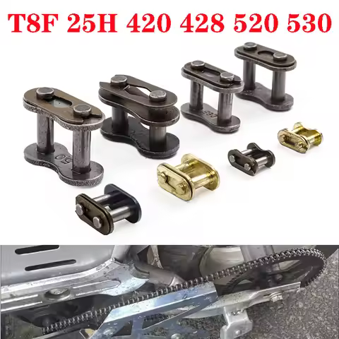 Motorcycle 25H T8F 420 428 520 530 Chain Connector Master Buckle Ring Link For Pocket Dirt Pit Bike